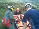 Casualty handed over to RAF