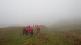 Heron Pike descent in wet conditions