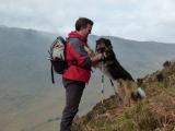 Search Dog Beinn and handler, Roger